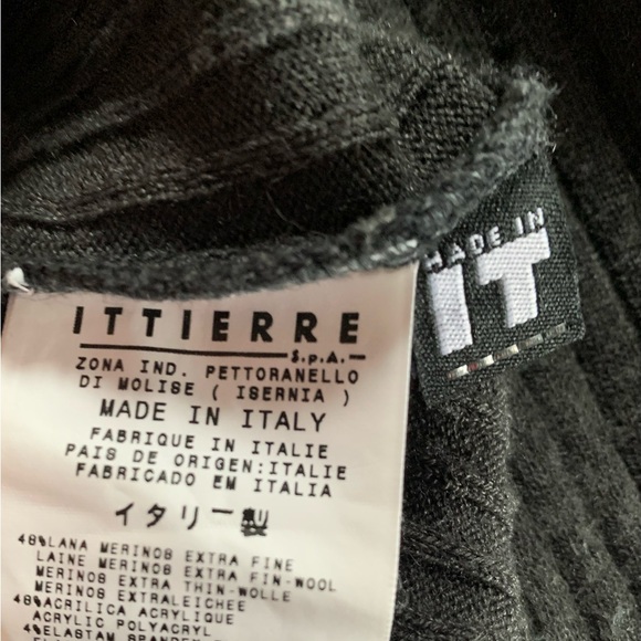 Vintage Versace Jeans Couture Mens  Cardigan Ribbed Sweater Full Zip Gray Size L - Picture 12 of 12